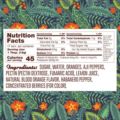 B2B Blood Orange Habanero 2oz Case/36